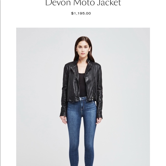 L'AGENCE Jackets & Blazers - L’AGENCE DEVON LEATHER JACKET